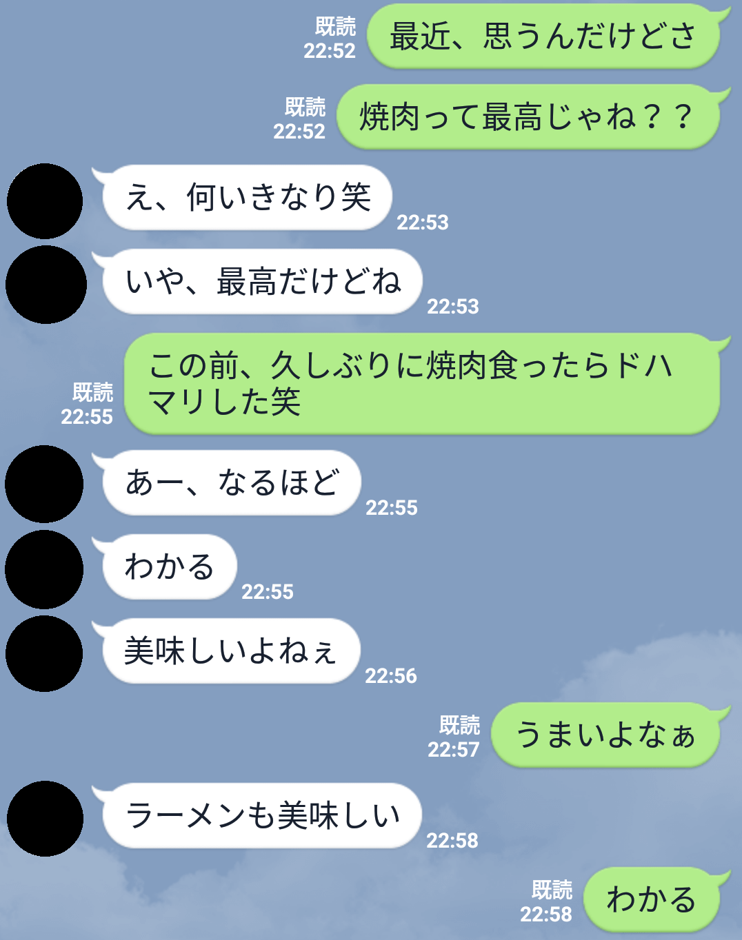 雑談LINE例