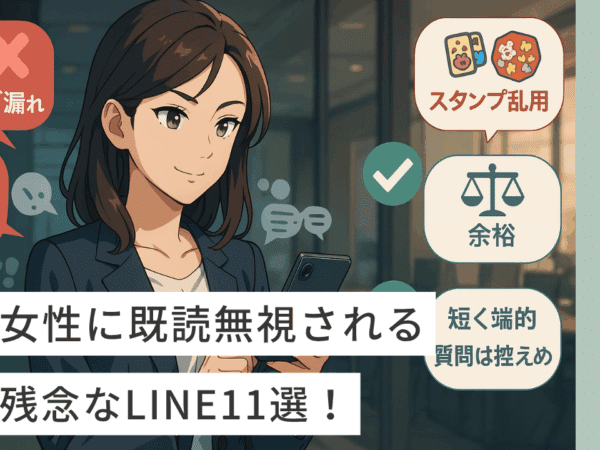 女性に既読無視される残念なLINE11選