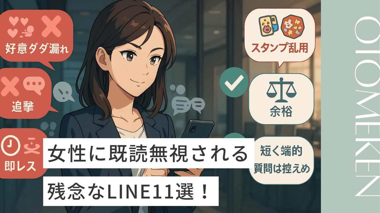 【画像あり】女性に既読無視される11のLINE例をダメ出し解説！