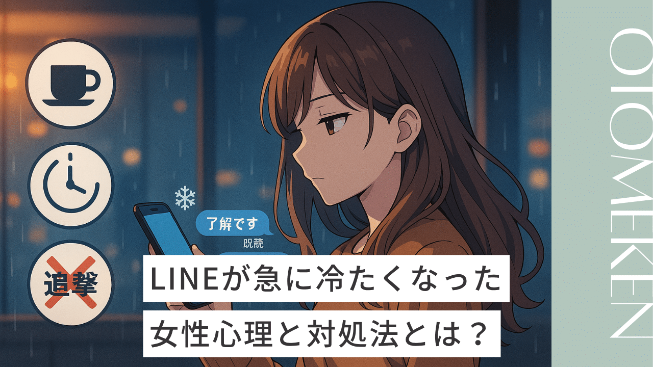 急に冷たくなった LINE 女性