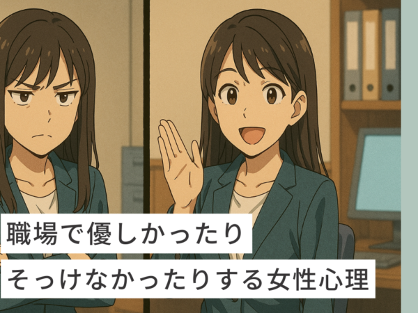 職場で優しかったりそっけなかったりする女性心理