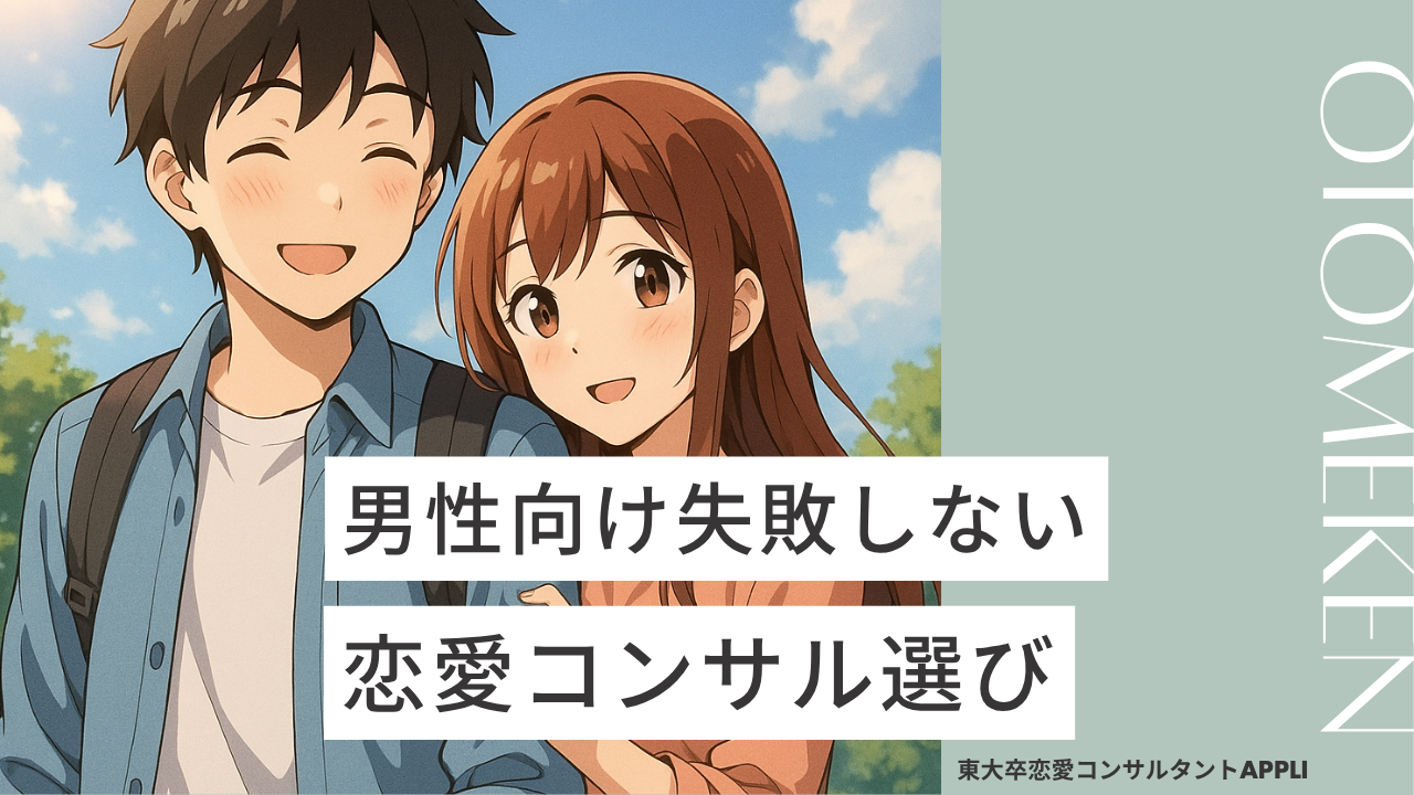 失敗しない男性向け恋愛コンサルの選び方
