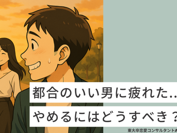 「都合のいい男に疲れた...」