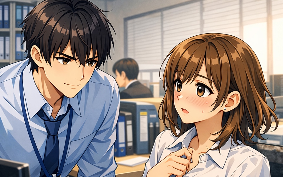 見つめ合う男女