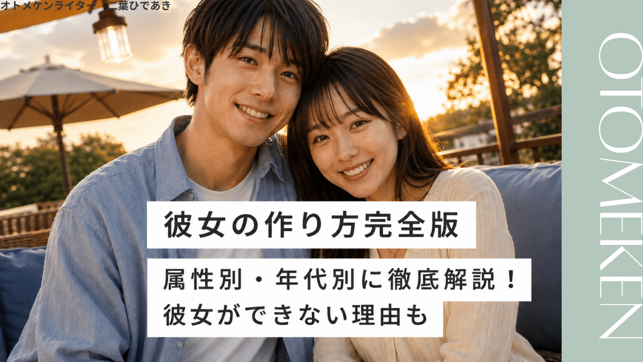 【彼女の作り方完全版】属性別・年代別に徹底解説！あなたに彼女ができない理由は何？