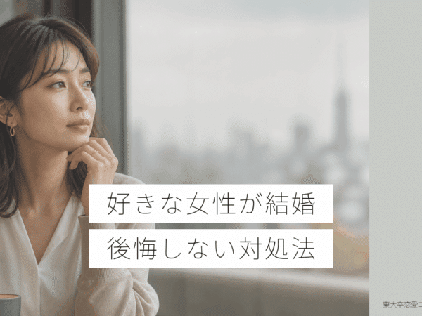 好きな女性が結婚した男性に向けた後悔しない対処法